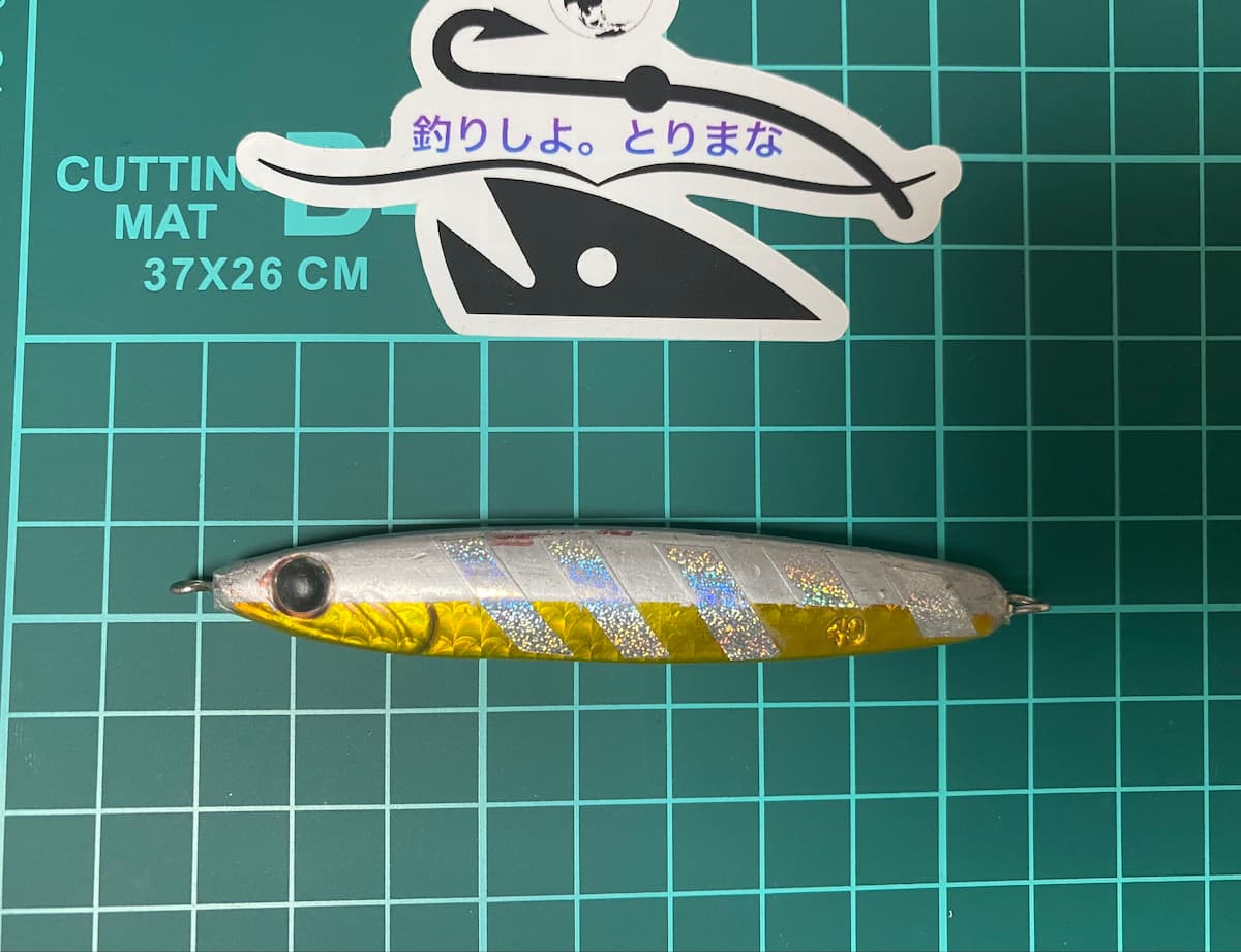 実際に私が釣りで使用したジークのRサーディン40gの写真